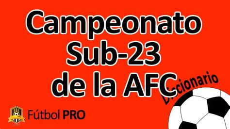 afc campeonato sub 23